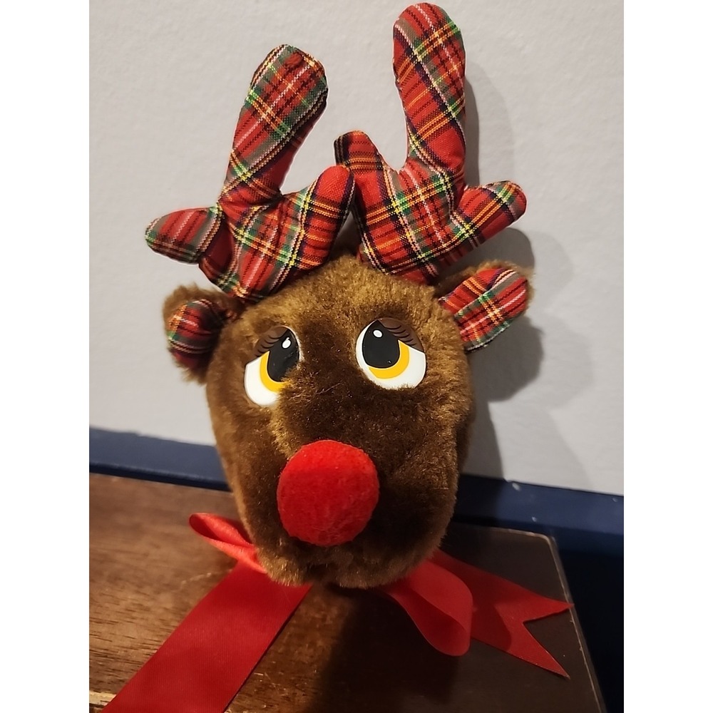 Vintage House Of Lloyd Reindeer Door Knob Cover Christmas Decoration 1989‎ 7"